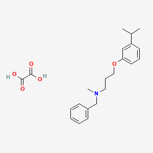 N-benzyl-N-methyl-3-(3-propan-2-ylphenoxy)propan-1-amine;oxalic acid