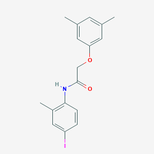 molecular formula C17H18INO2 B404164 2-(3,5-dimethylphenoxy)-N-(4-iodo-2-methylphenyl)acetamide 