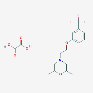 2,6-Dimethyl-4-[2-[3-(trifluoromethyl)phenoxy]ethyl]morpholine;oxalic acid