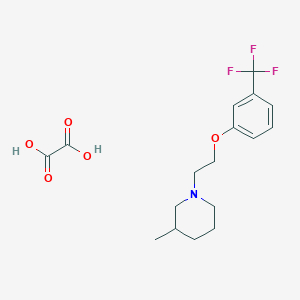 3-Methyl-1-[2-[3-(trifluoromethyl)phenoxy]ethyl]piperidine;oxalic acid