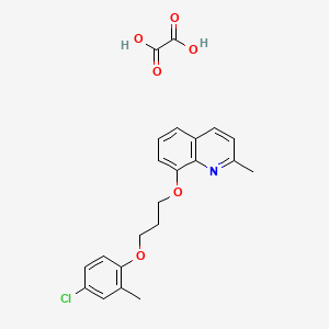 8-[3-(4-Chloro-2-methylphenoxy)propoxy]-2-methylquinoline;oxalic acid