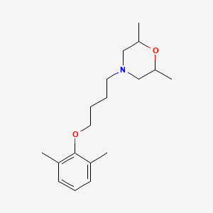 molecular formula C18H29NO2 B4041732 4-[4-(2,6-二甲基苯氧基)丁基]-2,6-二甲基吗啉 