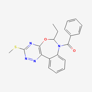 7-benzoyl-6-ethyl-3-(methylthio)-6,7-dihydro[1,2,4]triazino[5,6-d][3,1]benzoxazepine