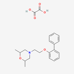 molecular formula C22H27NO6 B4041755 4-[2-(2-biphenylyloxy)ethyl]-2,6-dimethylmorpholine oxalate 