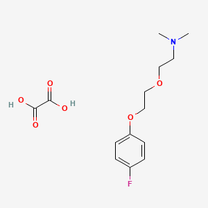 2-[2-(4-fluorophenoxy)ethoxy]-N,N-dimethylethanamine;oxalic acid