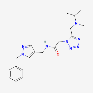 N-[(1-benzyl-1H-pyrazol-4-yl)methyl]-2-(5-{[isopropyl(methyl)amino]methyl}-1H-tetrazol-1-yl)acetamide