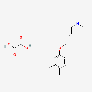 4-(3,4-dimethylphenoxy)-N,N-dimethylbutan-1-amine;oxalic acid