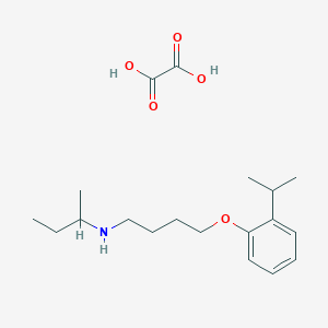 N-butan-2-yl-4-(2-propan-2-ylphenoxy)butan-1-amine;oxalic acid