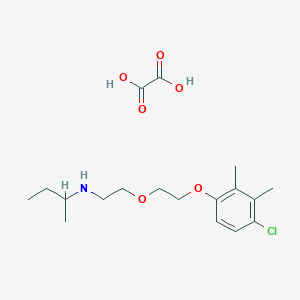 N-{2-[2-(4-chloro-2,3-dimethylphenoxy)ethoxy]ethyl}-2-butanamine oxalate