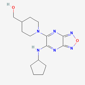 [1-[6-(Cyclopentylamino)-[1,2,5]oxadiazolo[3,4-b]pyrazin-5-yl]piperidin-4-yl]methanol