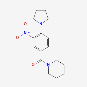 1-[3-nitro-4-(1-pyrrolidinyl)benzoyl]piperidine