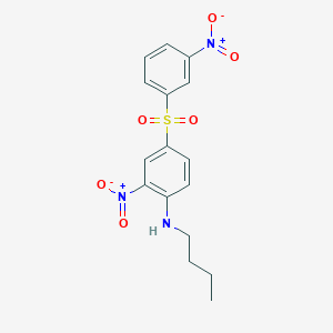 Butyl-[2-nitro-4-(3-nitro-benzenesulfonyl)-phenyl]-amine