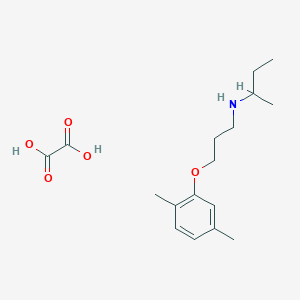 molecular formula C17H27NO5 B4041834 草酸N-[3-(2,5-二甲基苯氧基)丙基]-2-丁胺 