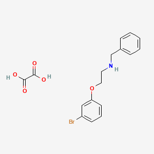 molecular formula C17H18BrNO5 B4041843 N-苄基-2-(3-溴苯氧基)乙胺草酸盐 