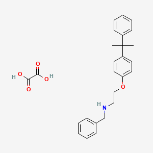 molecular formula C26H29NO5 B4041844 草酸 N-苄基-2-[4-(1-甲基-1-苯乙基)苯氧基]乙胺 