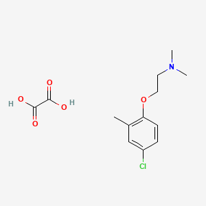 molecular formula C13H18ClNO5 B4041854 [2-(4-氯-2-甲基苯氧基)乙基]二甲胺草酸盐 