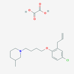 1-[4-(4-Chloro-2-prop-2-enylphenoxy)butyl]-3-methylpiperidine;oxalic acid