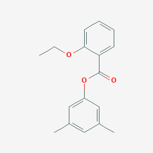 molecular formula C17H18O3 B404189 3,5-Dimethylphenyl 2-ethoxybenzoate 