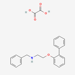 molecular formula C23H23NO5 B4041900 N-benzyl-2-(2-phenylphenoxy)ethanamine;oxalic acid 