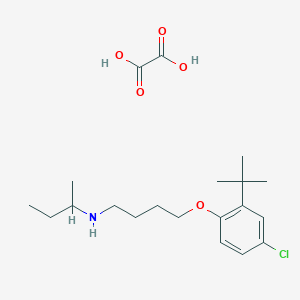 N-butan-2-yl-4-(2-tert-butyl-4-chlorophenoxy)butan-1-amine;oxalic acid