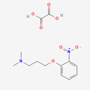 molecular formula C13H18N2O7 B4041929 N,N-dimethyl-3-(2-nitrophenoxy)propan-1-amine;oxalic acid 