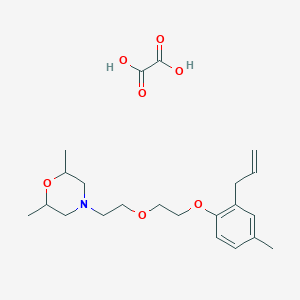 molecular formula C22H33NO7 B4041950 草酸4-{2-[2-(2-烯丙-4-甲基苯氧基)乙氧基]乙基}-2,6-二甲基吗啉 