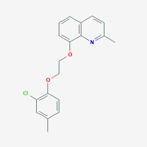 molecular formula C19H18ClNO2 B4041974 8-[2-(2-氯-4-甲基苯氧基)乙氧基]-2-甲基喹啉 