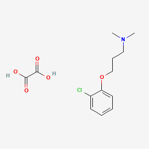 molecular formula C13H18ClNO5 B4041978 3-(2-chlorophenoxy)-N,N-dimethylpropan-1-amine;oxalic acid 