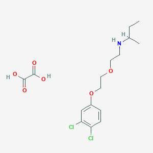 N-[2-[2-(3,4-dichlorophenoxy)ethoxy]ethyl]butan-2-amine;oxalic acid