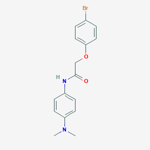 molecular formula C16H17BrN2O2 B404199 2-(4-bromophenoxy)-N-[4-(dimethylamino)phenyl]acetamide CAS No. 304672-26-2