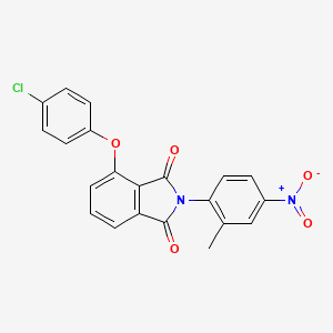 4-(4-chlorophenoxy)-2-(2-methyl-4-nitrophenyl)-1H-isoindole-1,3(2H)-dione