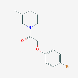 molecular formula C14H18BrNO2 B4042014 2-(4-Bromophenoxy)-1-(3-methylpiperidin-1-yl)ethanone 