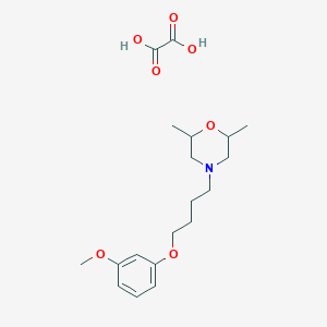 4-[4-(3-methoxyphenoxy)butyl]-2,6-dimethylmorpholine oxalate