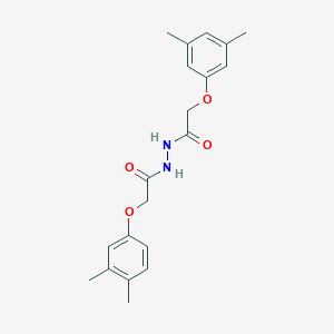 molecular formula C20H24N2O4 B404204 2-(3,4-dimethylphenoxy)-N'-[(3,5-dimethylphenoxy)acetyl]acetohydrazide 