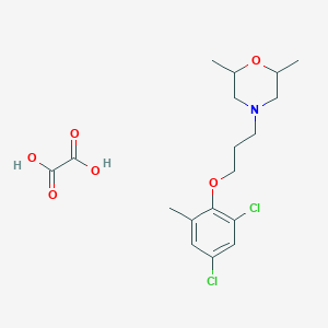 molecular formula C18H25Cl2NO6 B4042041 4-[3-(2,4-Dichloro-6-methylphenoxy)propyl]-2,6-dimethylmorpholine;oxalic acid 