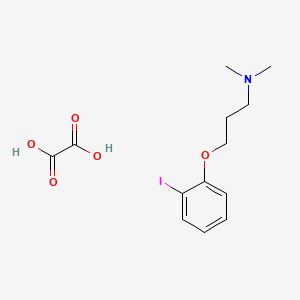 3-(2-iodophenoxy)-N,N-dimethylpropan-1-amine;oxalic acid