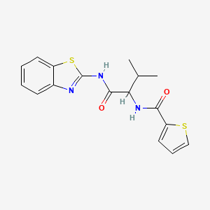 N-[1-(1,3-benzothiazol-2-ylamino)-3-methyl-1-oxobutan-2-yl]thiophene-2-carboxamide