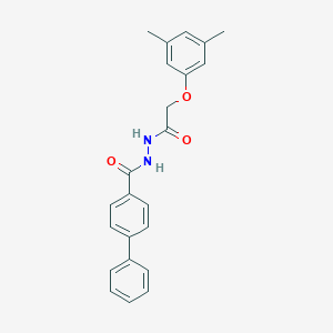 molecular formula C23H22N2O3 B404209 N'-([1,1'-biphenyl]-4-ylcarbonyl)-2-(3,5-dimethylphenoxy)acetohydrazide 