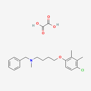 molecular formula C22H28ClNO5 B4042090 N-benzyl-4-(4-chloro-2,3-dimethylphenoxy)-N-methylbutan-1-amine;oxalic acid 