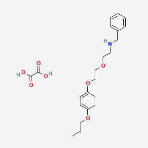 molecular formula C22H29NO7 B4042111 N-benzyl-2-[2-(4-propoxyphenoxy)ethoxy]ethanamine oxalate 