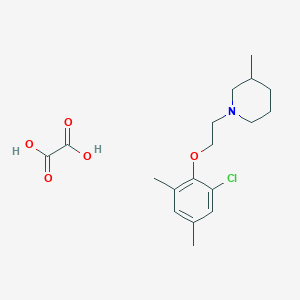 1-[2-(2-Chloro-4,6-dimethylphenoxy)ethyl]-3-methylpiperidine;oxalic acid