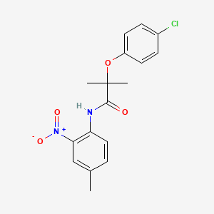 2-(4-chlorophenoxy)-2-methyl-N-(4-methyl-2-nitrophenyl)propanamide