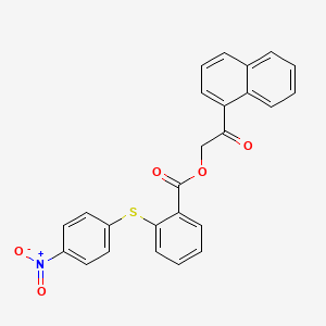 2-(1-naphthyl)-2-oxoethyl 2-[(4-nitrophenyl)thio]benzoate