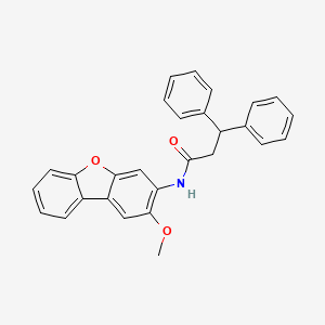 N-(2-methoxydibenzo[b,d]furan-3-yl)-3,3-diphenylpropanamide