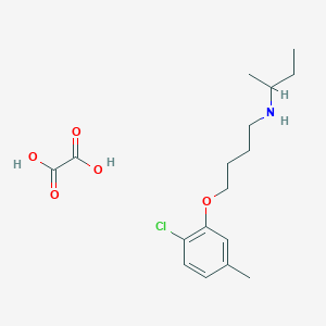 molecular formula C17H26ClNO5 B4042159 N-butan-2-yl-4-(2-chloro-5-methylphenoxy)butan-1-amine;oxalic acid 