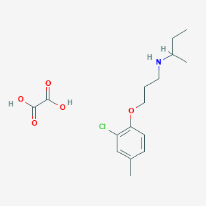 molecular formula C16H24ClNO5 B4042161 N-[3-(2-chloro-4-methylphenoxy)propyl]butan-2-amine;oxalic acid 