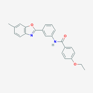 molecular formula C23H20N2O3 B404217 4-ethoxy-N-[3-(6-methyl-1,3-benzoxazol-2-yl)phenyl]benzamide 