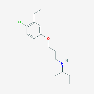 N-[3-(4-chloro-3-ethylphenoxy)propyl]butan-2-amine