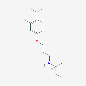 N-[3-(3-methyl-4-propan-2-ylphenoxy)propyl]butan-2-amine