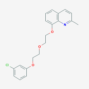 molecular formula C20H20ClNO3 B4042221 8-{2-[2-(3-氯苯氧基)乙氧基]乙氧基}-2-甲基喹啉 